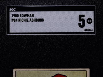 1950 Bowman Richie Ashburn #84 SGC 5