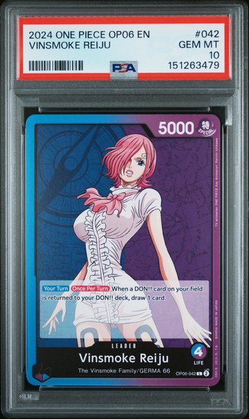 2024 One Piece Wings of the Captain Vinsmoke Reiju #OP06-042 PSA 10