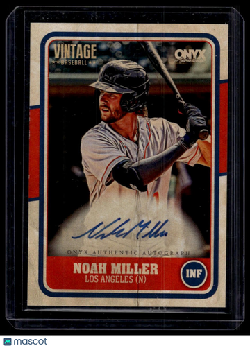 2025 Onyx Vintage Noah Miller #VANOMI Autographs AU
