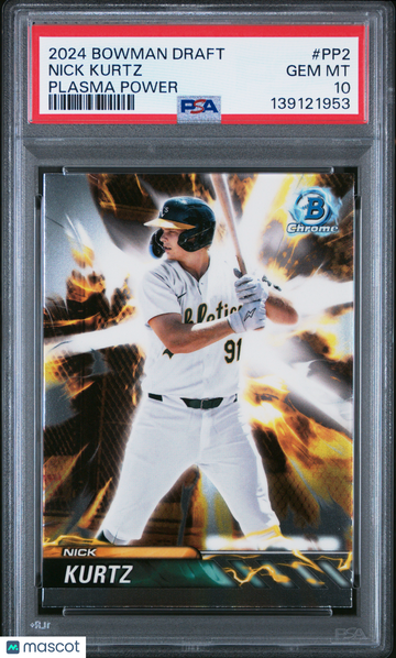 2024 Bowman Draft Plasma Power Nick Kurtz #PP2 PSA 10