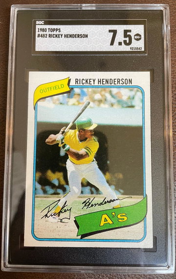1980 Topps Rickey Henderson SGC 7.5