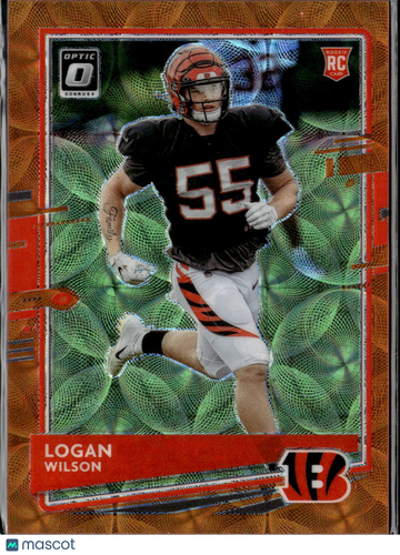 Logan Wilson 2020 Panini Donruss Optic Prizm RC Orange Scope /79 Cincinnati Bengals