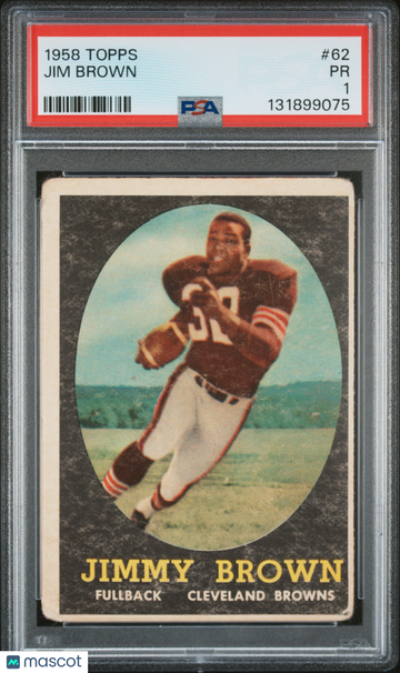 1958 Topps Jim Brown #62 PSA 1