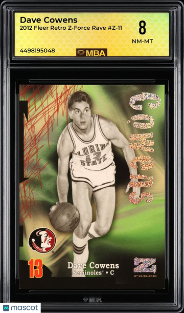2012 Fleer Retro Z-Force Rave Dave Cowens #Z-11 MBA 8