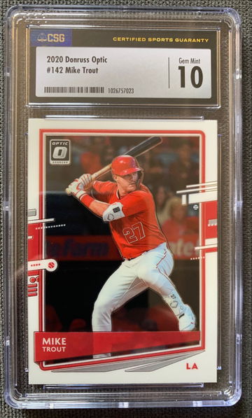 2020 Donruss Optic Mike Trout CSG 10