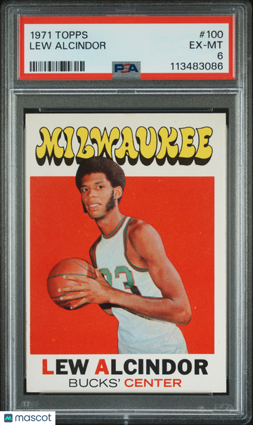 1971 Topps Lew Alcindor #100 PSA 6