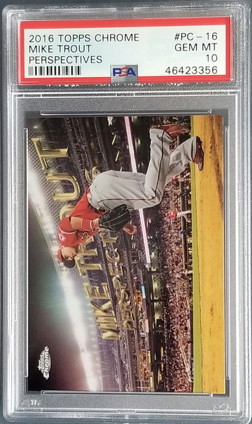 2016 Topps Chrome Perspectives Mike Trout #PC-16 PSA 10 