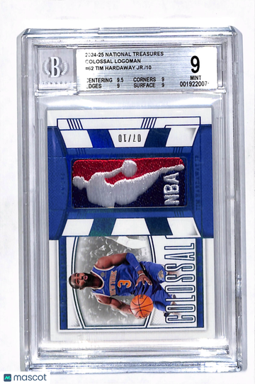 2024 Panini National Treasures Colossal Logoman Tim Hardaway Jr. #62 /10 BGS 9