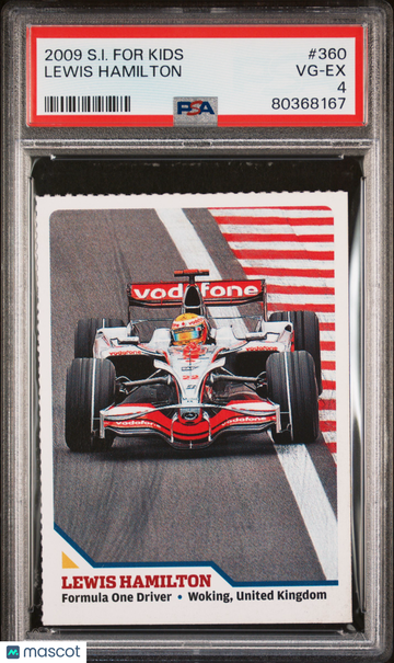 2009 S.I. For Kids Lewis Hamilton #360 PSA 4