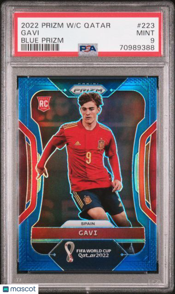 2022 Panini Prizm World Cup Qatar Gavi #223 Blue PSA 9