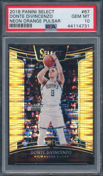 Select Donte Divincenzo FOTL Orange Pulsar #2/13 PSA 10