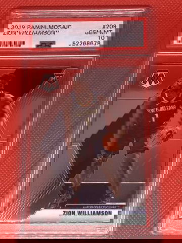 2019 Panini Mosaic Zion Williamson Rookie #209 💎 PSA 10 GEM MT 💎 Invest 📈