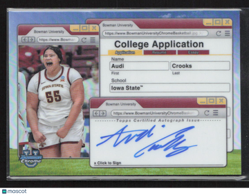 2025 Bowman University Chrome Basketball College Audi Crooks #CAA-AC