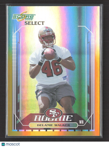 2006 Score Select Delanie Walker #426 Gold Prizm