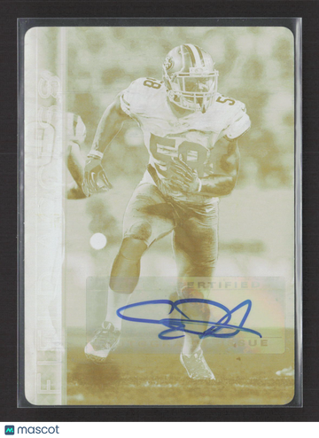2015 Topps Field Access Eli Harold #9 Yellow Printing Plate Printing Plate
