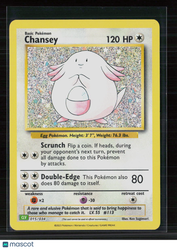 Pokemon 2023 Classic Collection Chansey #15/34