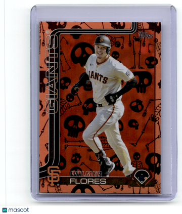 Wilmer Flores 2025 Topps Update Series Orange Skeleton 47/50 #US160