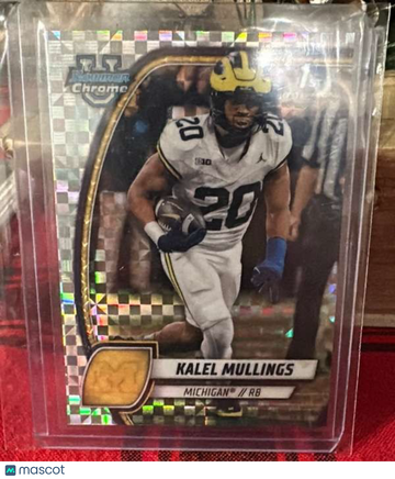 2024 Bowman University Chrome - X-Fractor Kalel Mullings #106