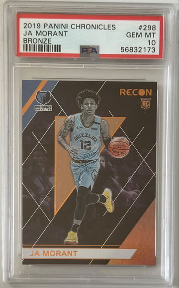 2019 Panini Chronicels Ja Morant Recon Bronze RC PSA 10 Grizzlies
