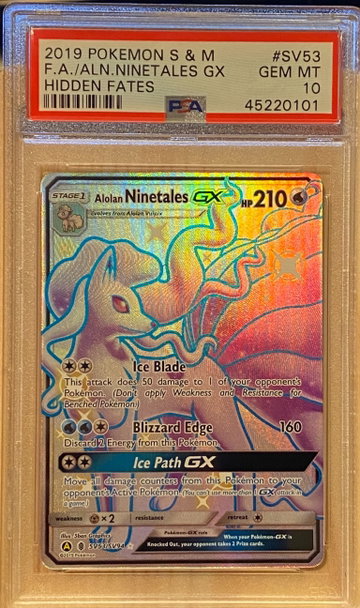 Pokémon/Pokemon - Hidden Fates Shiny Ninetales GX