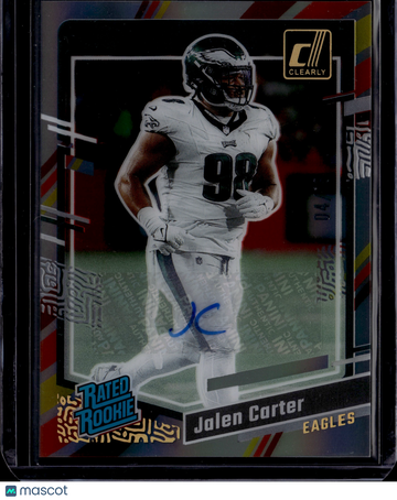 2024 Panini Clearly Donruss Football Jalen Carter #64