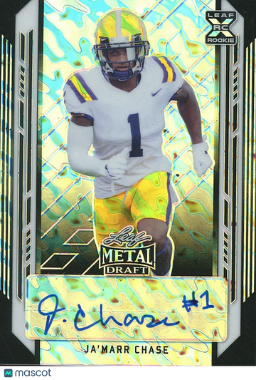 2021 Leaf Metal Ja'Marr Chase Rookie Leaf