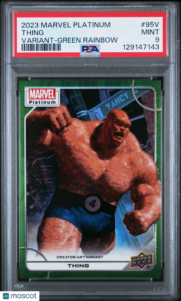 2023 Upper Deck Marvel Platinum Thing #95V PSA 9