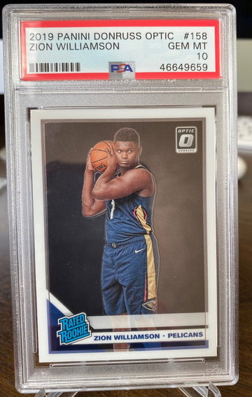 2019 Panini Donruss Optic Zion Williamson Rated Rookie