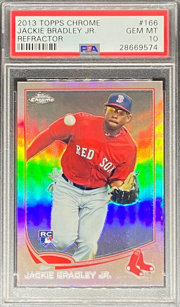 2013 Topps Chrome Jackie Bradley Jr refractor psa 10