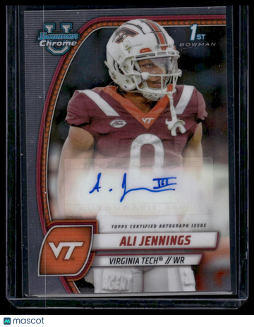 2024 Bowman University Chrome Ali Jennings #PA-ALI Prospect Autographs AU