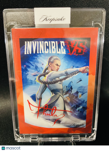 2026 Super Products Keepsake Edition Invincible VS Thula Red #/25 Signed Card 8
