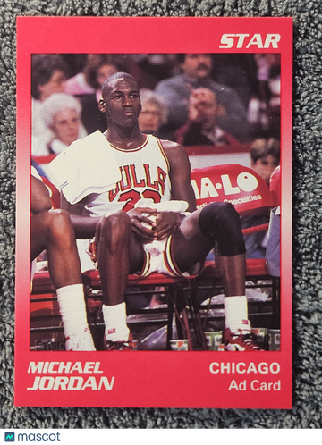 1989 Star Michael Jordan #NNO Red AD Card