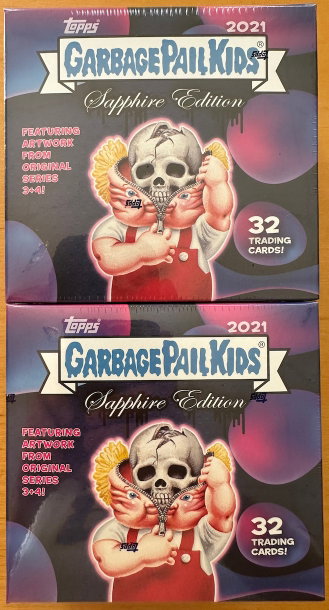 2021 GPK Garbage Pail Kids Sapphire Edition Hobby Boxes - Lot of 2 Factory Sealed