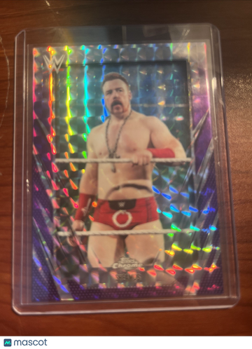 2026 Topps Chrome WWE Sheamus #69 Base Purple Geometric Refractor