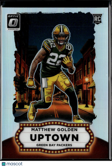 Matthew Golden 2025 Panini Donruss Optic Uptown RC Green Bay Packers