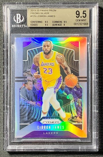 LeBron James 2019-20 Panini Prizm Silver #129 BGS 9.5 (0012321908)