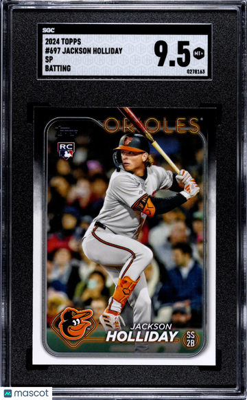 2024 Topps Jackson Holliday #697 SP Batting SGC 9.5
