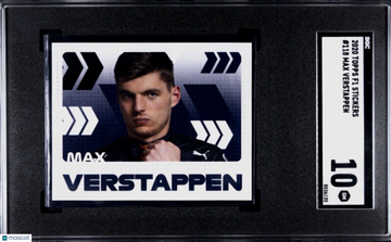 POP 2 SGC 10 RC Max Verstappen 2020 Topps F1 Rookie Sticker Horizontal Formula 1