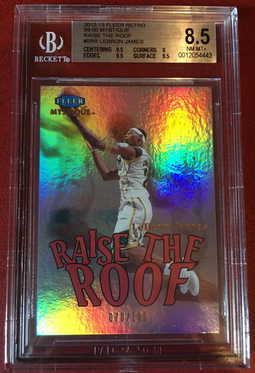 Lebron James Fleer Retro Raise the Roof BGS 8.5