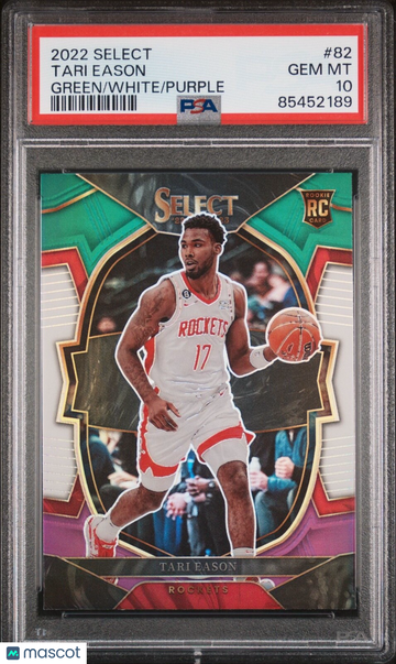 2022 Panini Select Tari Eason #82 Green White Purple Rookie PSA 10