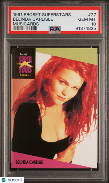 1991 Proset Superstars Musicards Belinda Carlisle #37 PSA 10