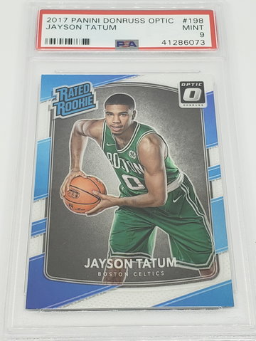 2017-18 Optic Jayson Tatum RC PSA 9
