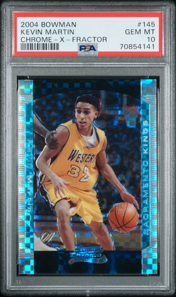 2004 Bowman Chrome X-Fractor Kevin Martin # 145 PSA 10