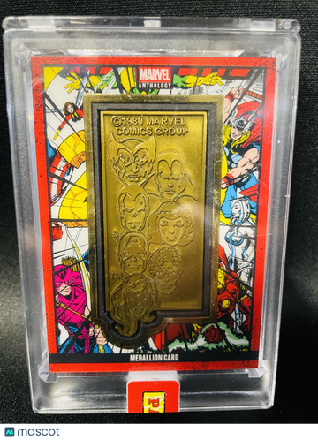 2025 Panini Marvel Anthology Scarlet Witch Iron Man Captain America Hawkeye Thor Vision Wolverine Medallion Card #380