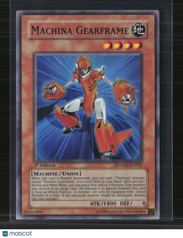 2010 Yu-Gi-Oh! Machina Mayhem Structure Deck Machina Gearframe 1st Edition