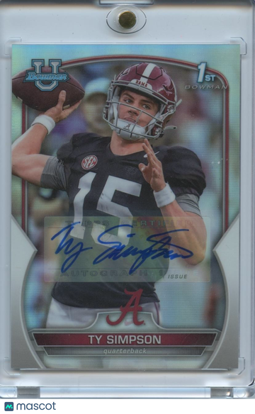 2022 Bowman Chrome Ty Simpson Rookie Topps