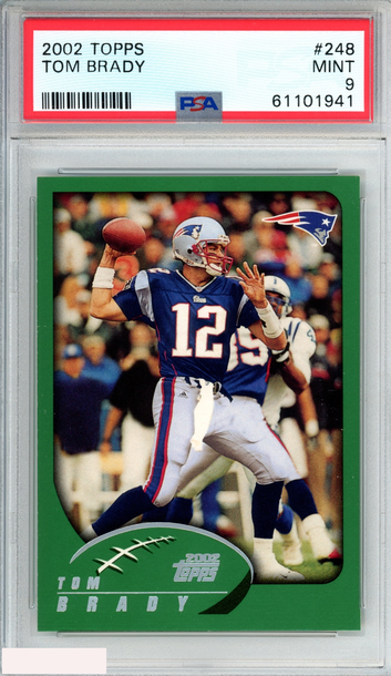 2002 TOPPS TOM BRADY #248 NEW ENGLAND PATRIOTS PSA 9 MINT