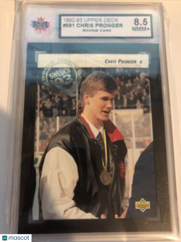 1992-93 Upper Deck Chris Pronger Rookie KSA 8.5