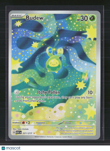 2026 Mega Evolution – Ascended Heroes Budew Holo Secret Rare #221/217