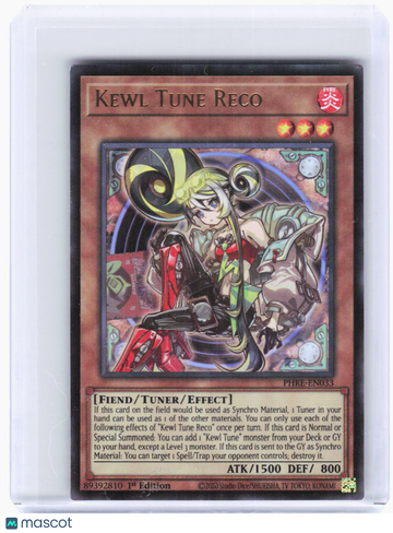 Phantom Revenge Kewl Tune Reco Foil Ultra Rare 1st Edition #PHRE-EN033